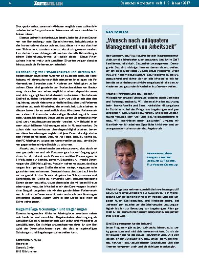 Vorschauseite 1: „Wunsch nach adäquatem Management von Arbeitszeit“