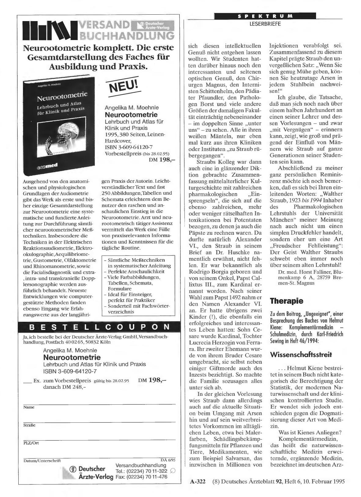 Vorschauseite 1: Therapie: Wissenschaftsstreit