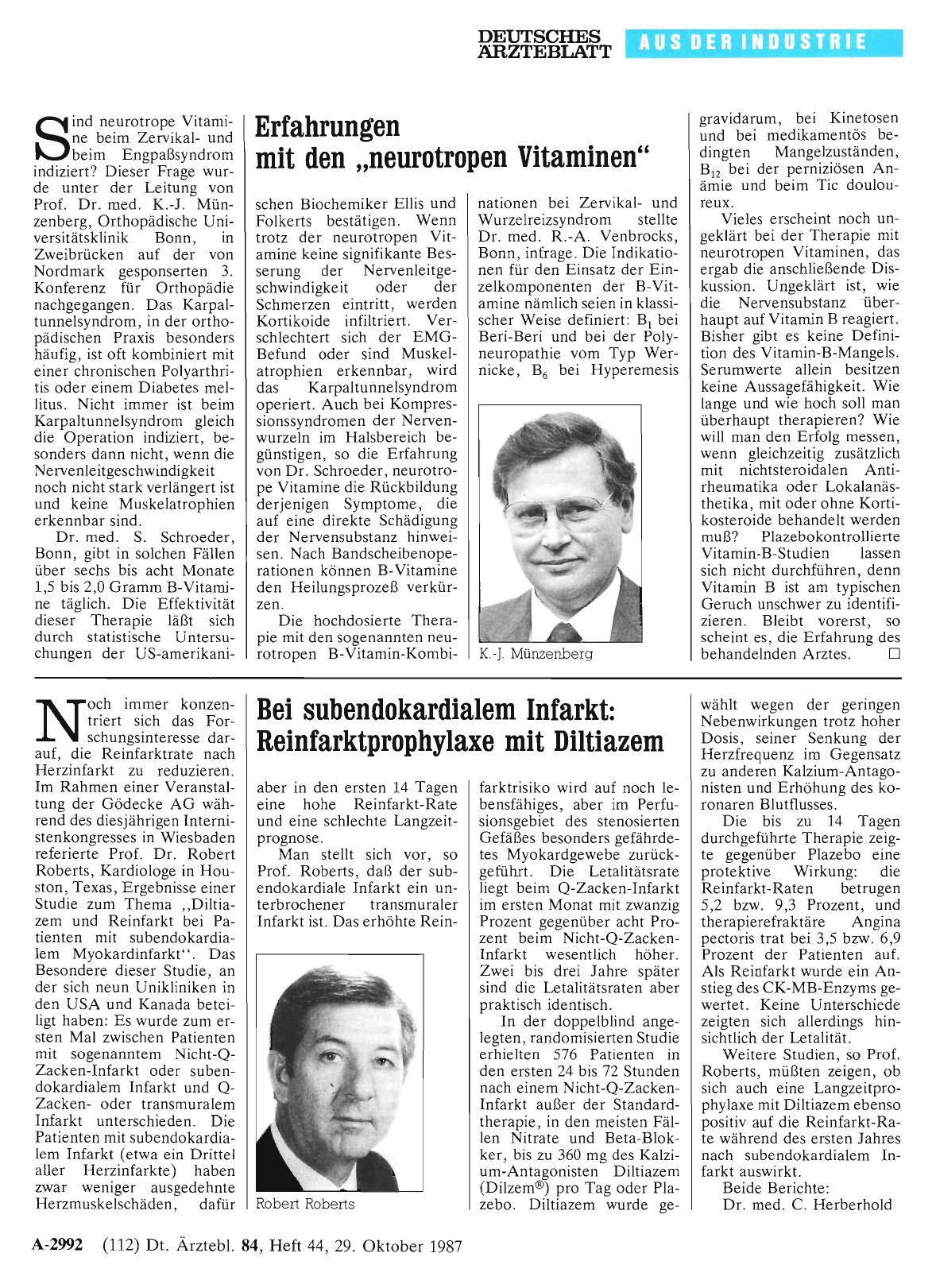 Vorschauseite 1: Erfahrungen mit den „neurotropen Vitaminen“