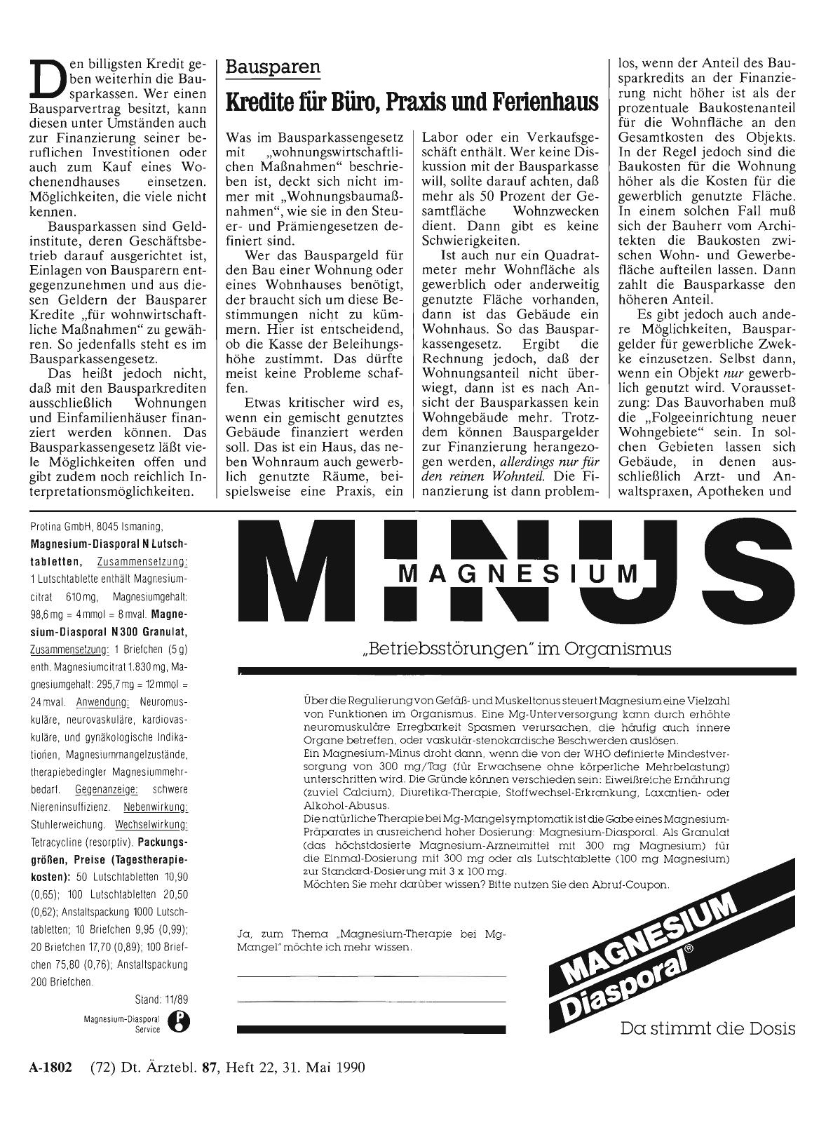 Vorschauseite 1: Bausparen: Kredite für Büro, Praxis und Ferienhaus