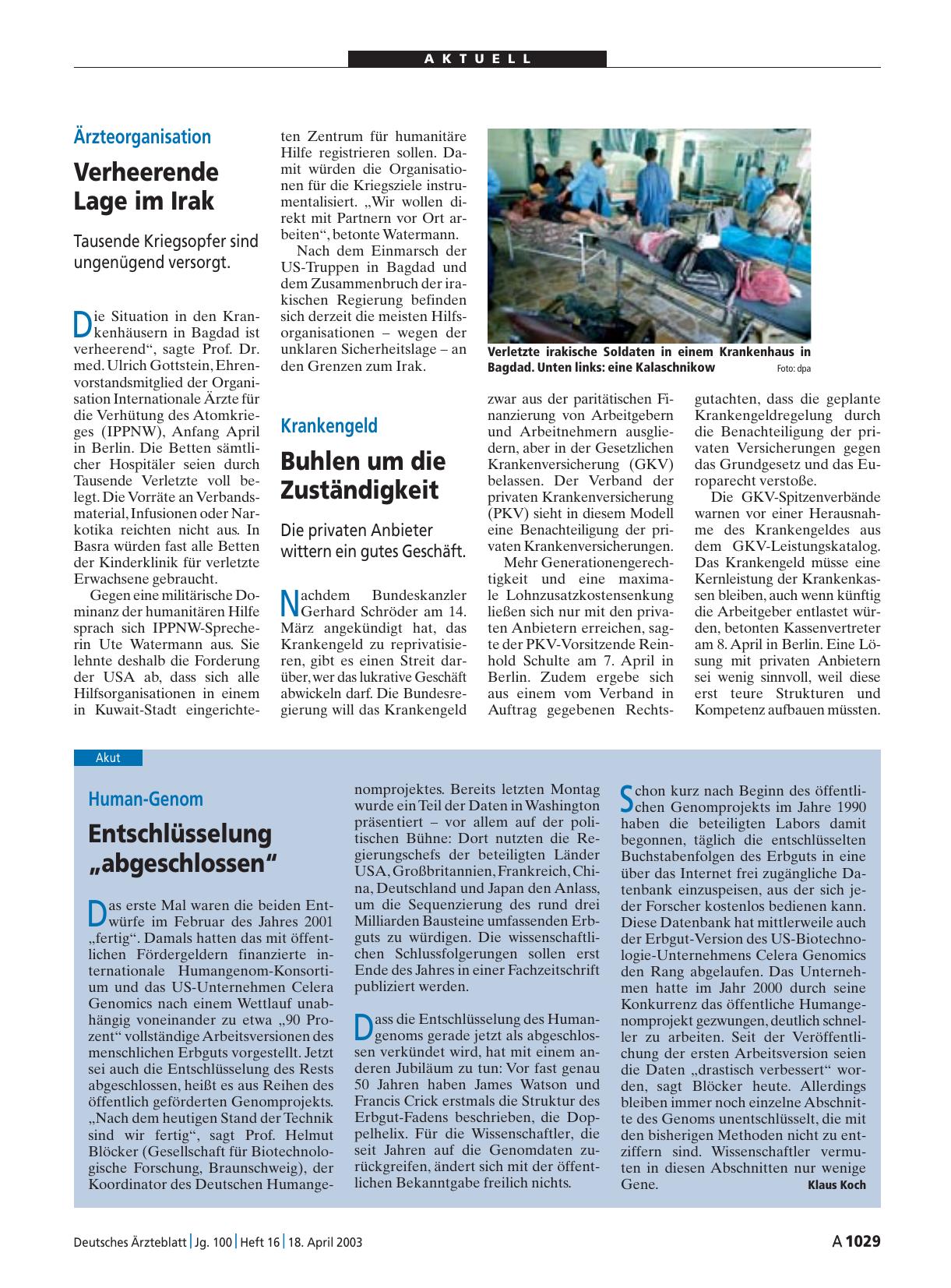 Vorschauseite 1: Krankengeld: Buhlen um die Zuständigkeit