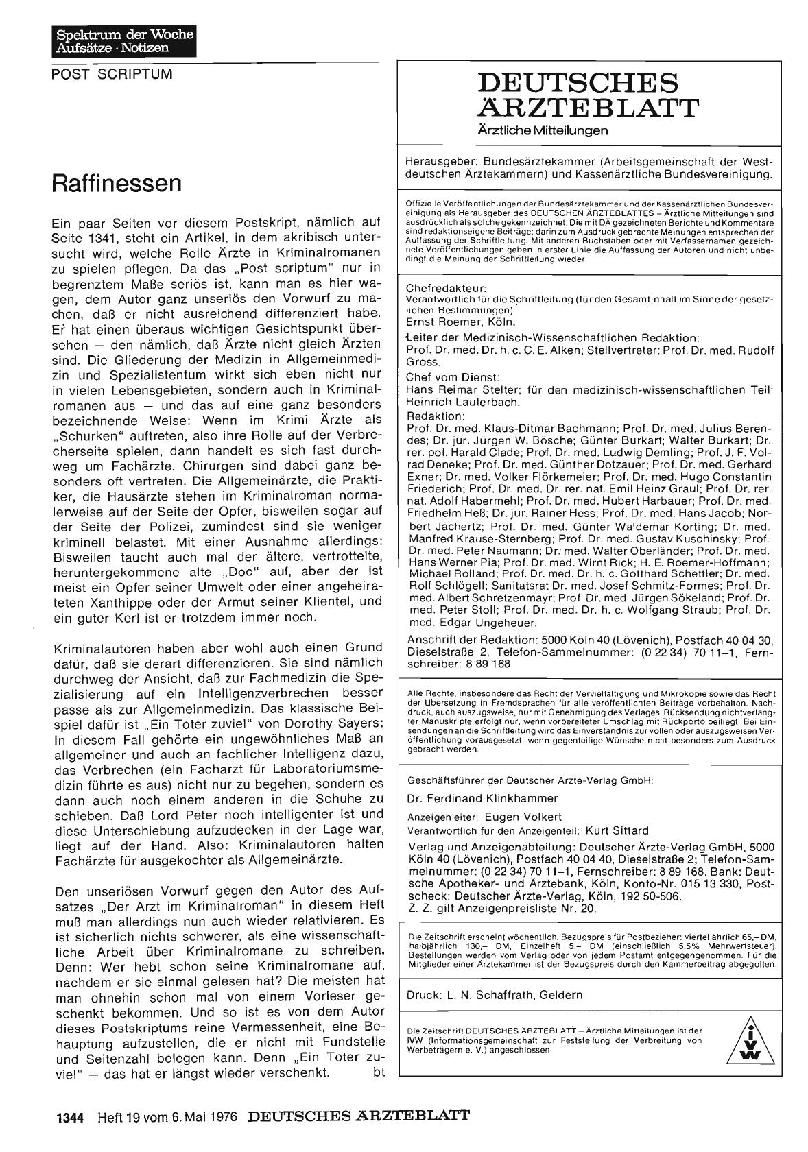 Vorschauseite 1: Raffinessen