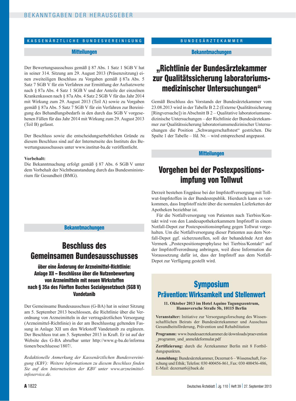 Vorschauseite 1: Mitteilungen