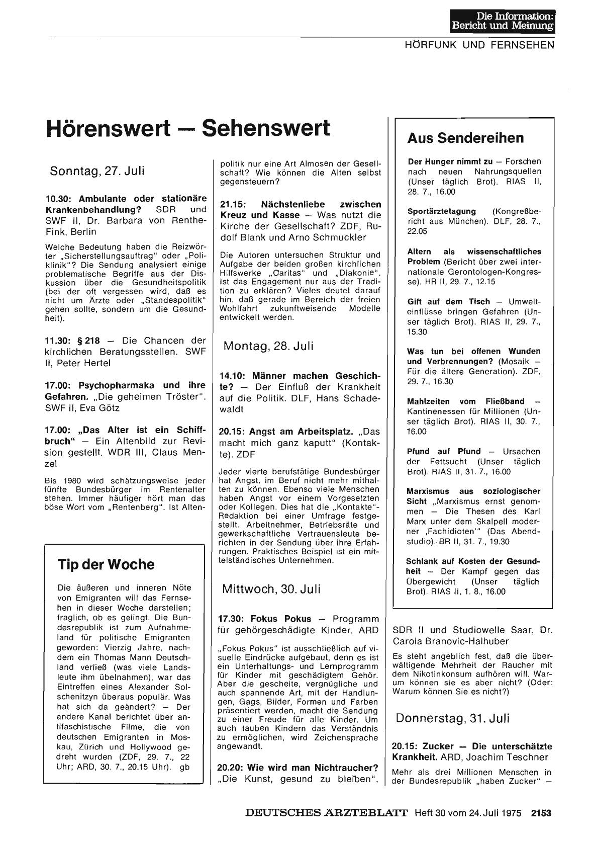 Vorschauseite 1: Hörenswert — Sehenswert