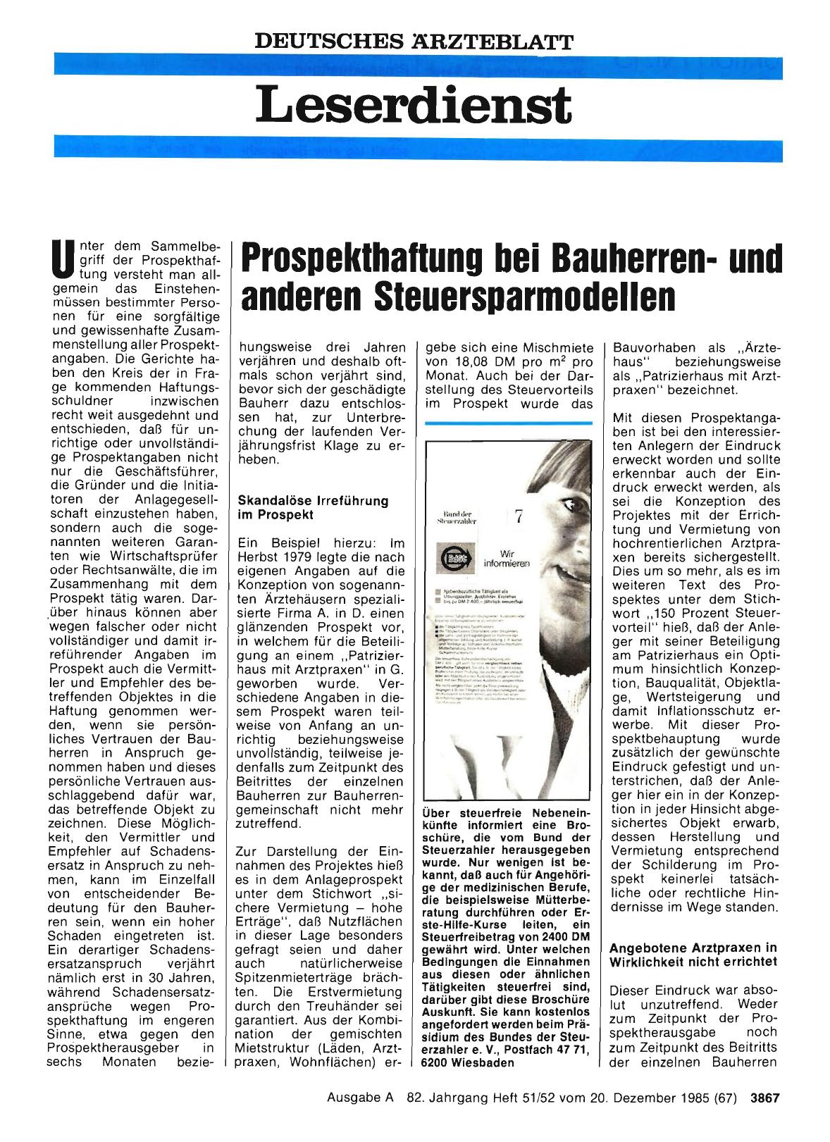 Vorschauseite 1: Prospekthaftung bei Bauherrenund anderen Steuersparmodellen