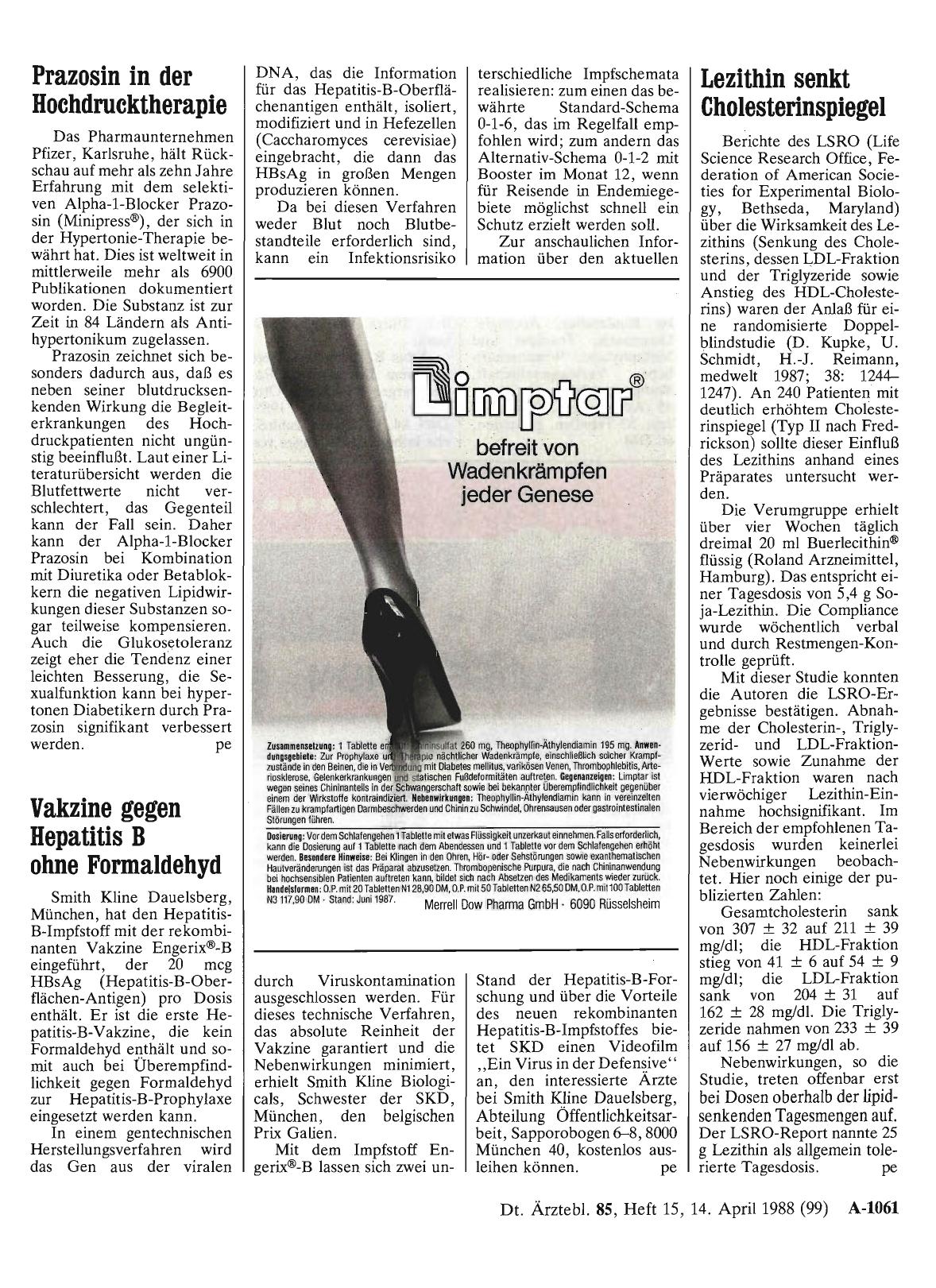 Vorschauseite 1: Prazosin in der Hochdrucktherapie