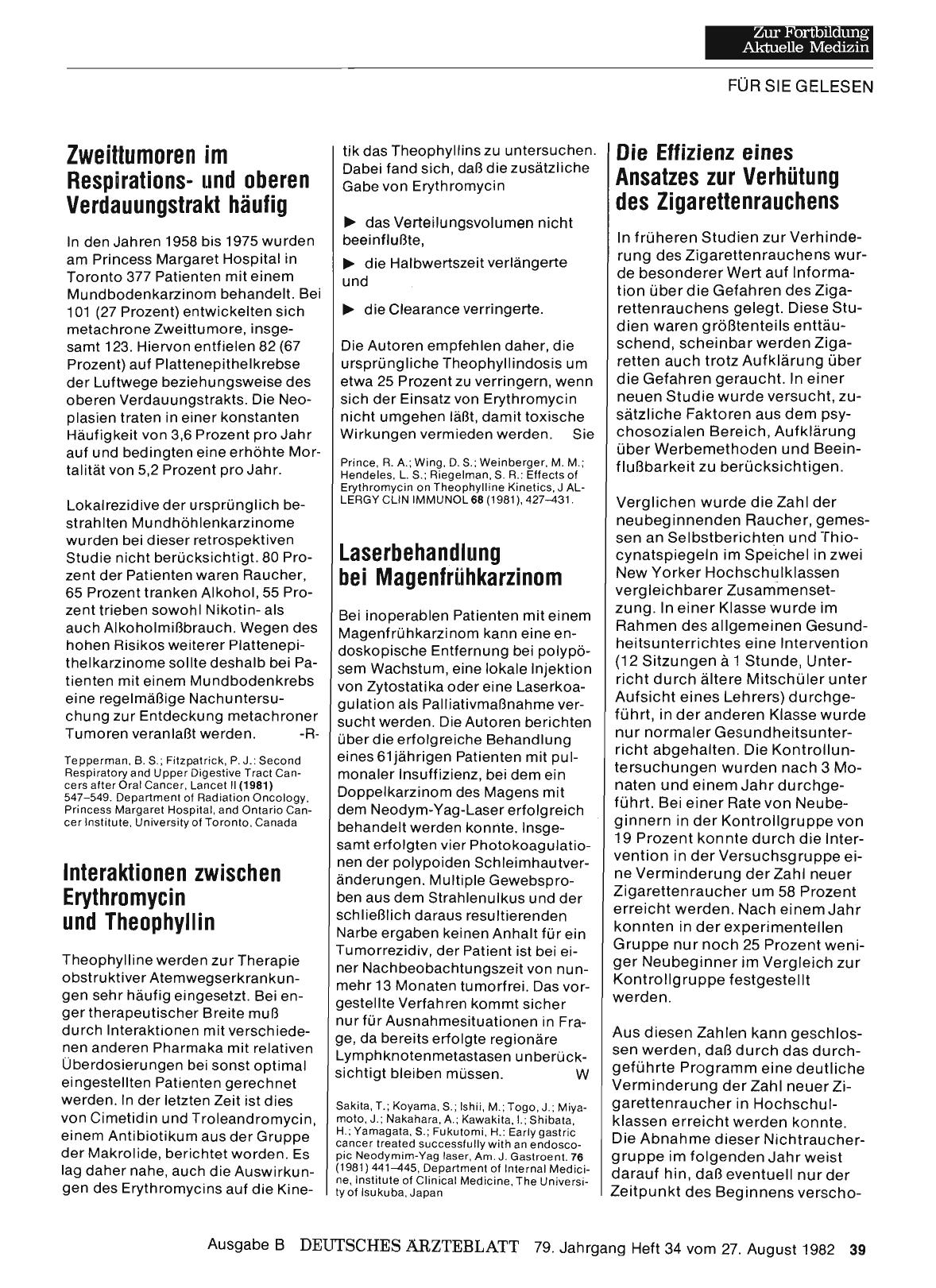 Vorschauseite 1: Die Effizienz eines Ansatzes zur Verhütung des Zigarettenrauchens
