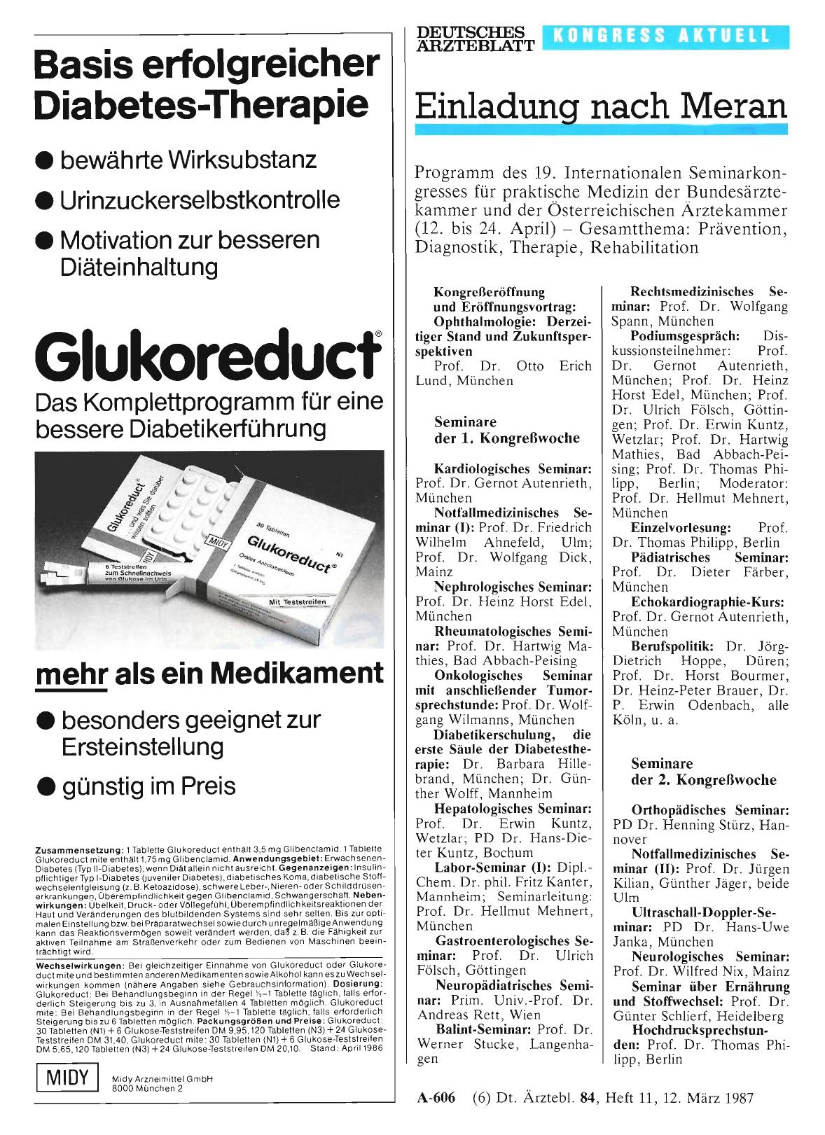 Vorschauseite 1: Einladung nach Meran