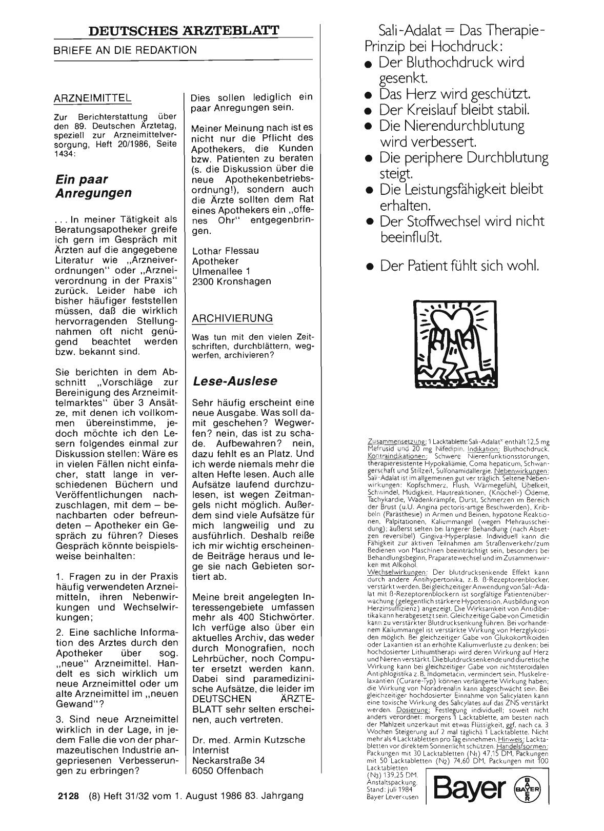 Vorschauseite 1: ARCHIVIERUNG: Lese-Auslese