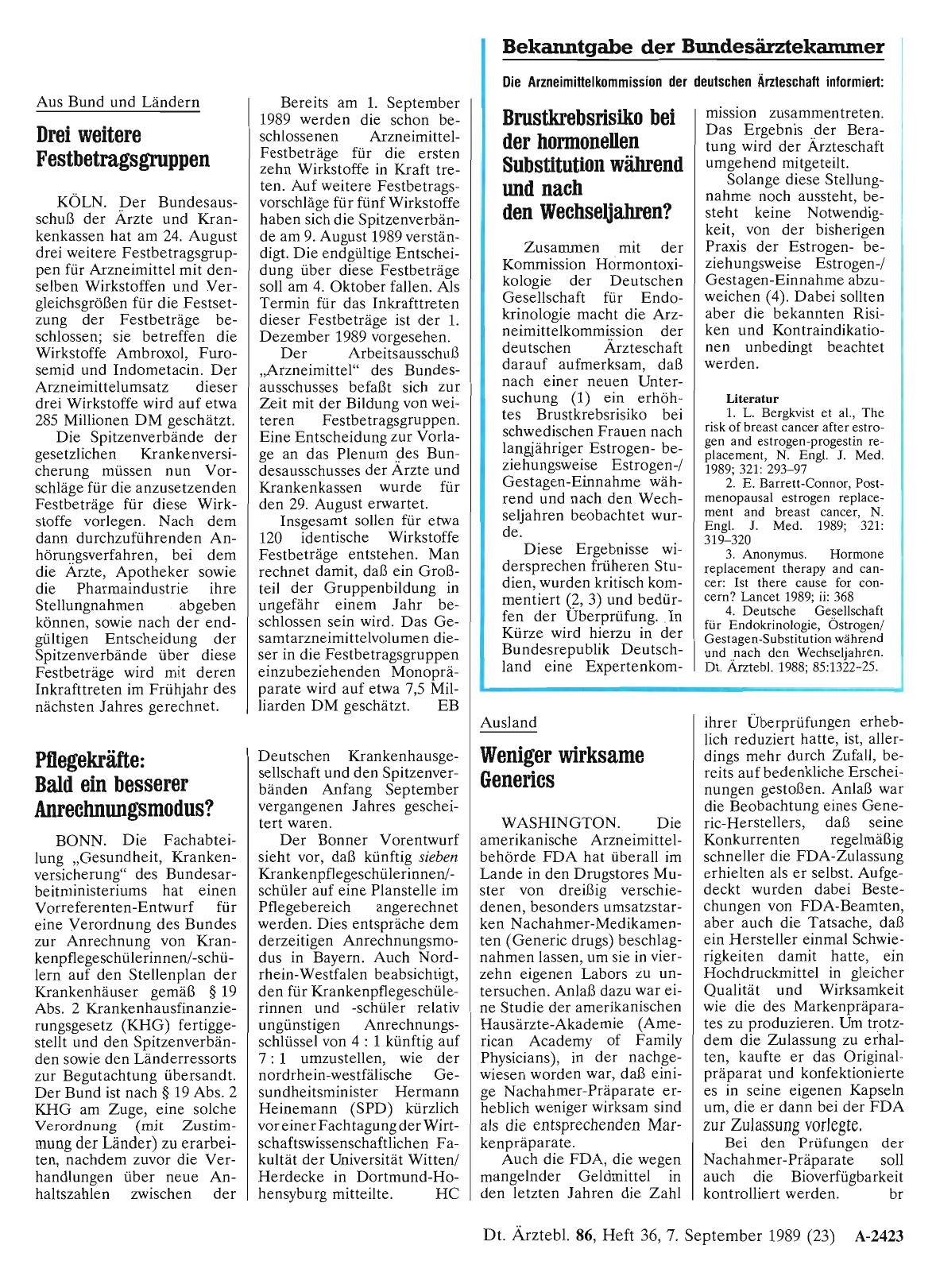Vorschauseite 1: Pflegekräfte: Bald ein besserer Anrechnungsmodus?