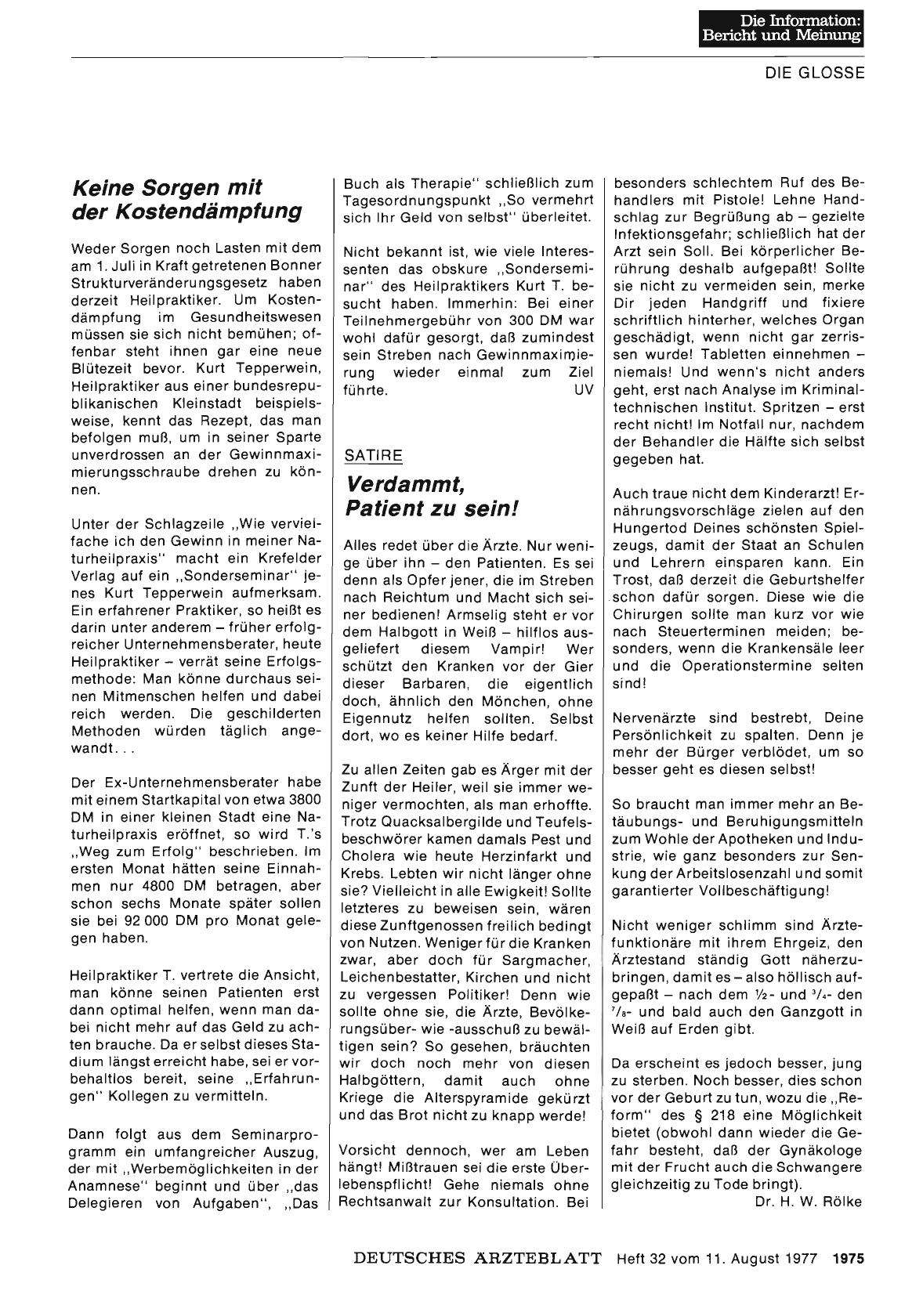 Vorschauseite 1: Keine Sorgen mit der Kostendämpfung