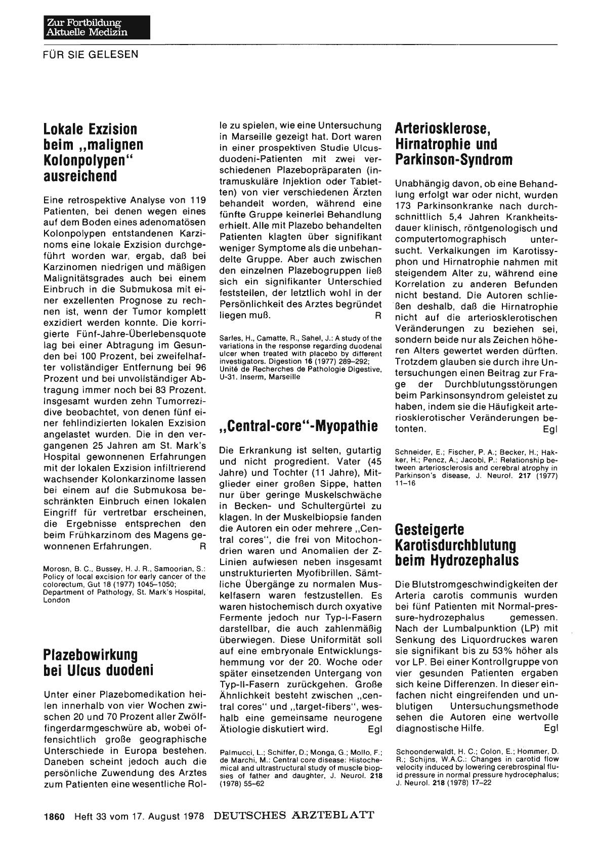 Vorschauseite 1: „Central-core“-Myopathie