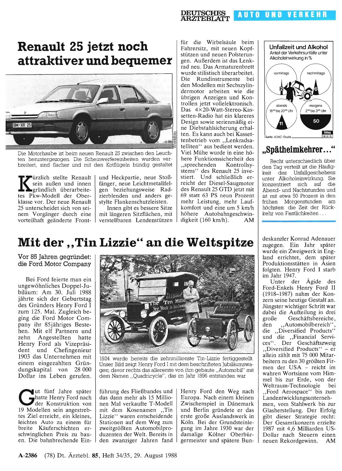 Vorschauseite 1: Unfallzeit und Alkohol: „Spätheimkehrer. .. “