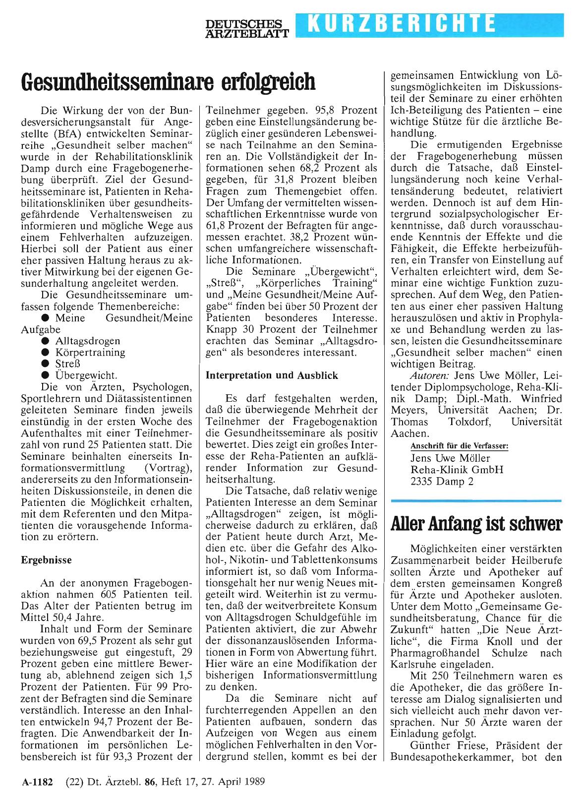 Vorschauseite 1: Aller Anfang ist schwer