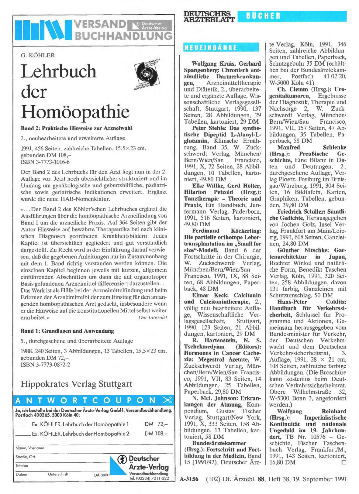 Vorschauseite 1: Neueingänge