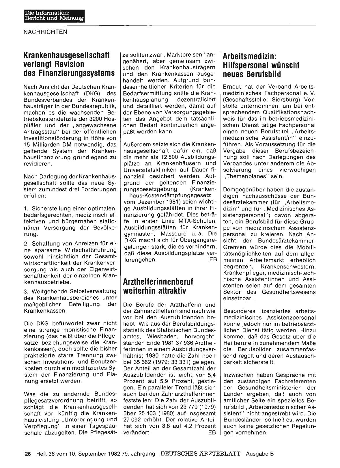 Vorschauseite 1: Arzthelferinnenberuf weiterhin attraktiv