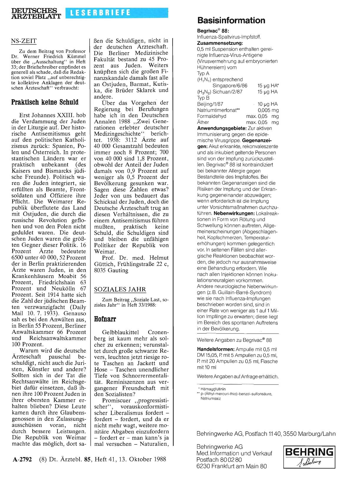 Vorschauseite 1: NS-ZEIT: Praktisch keine Schuld