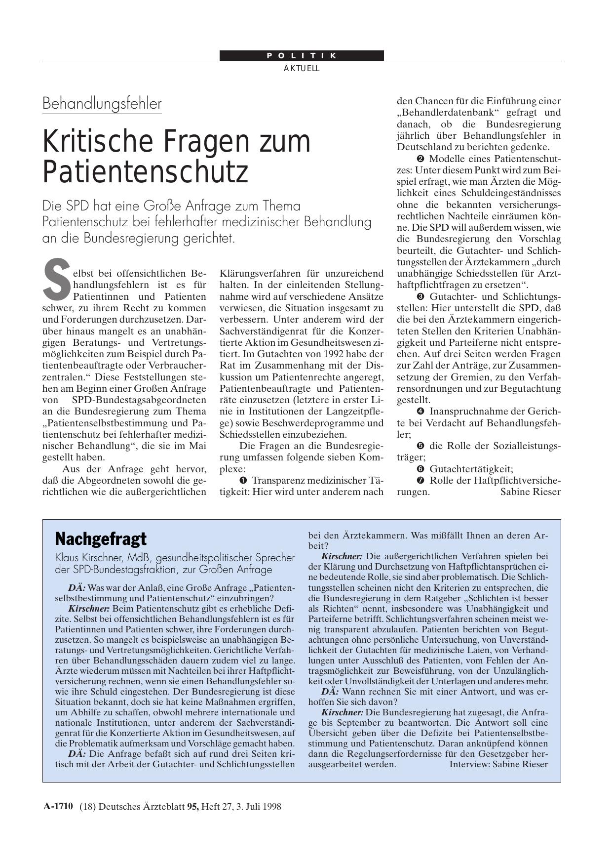 Vorschauseite 1: Nachgefragt