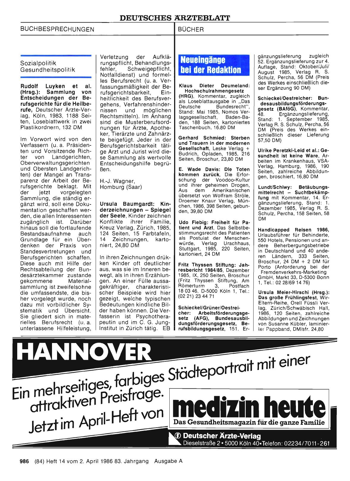 Vorschauseite 1: Rudolf Luyken et al. (Hrsg. ): Sammlung von Entscheidungen der Berufsgerichte für die Heilberufe