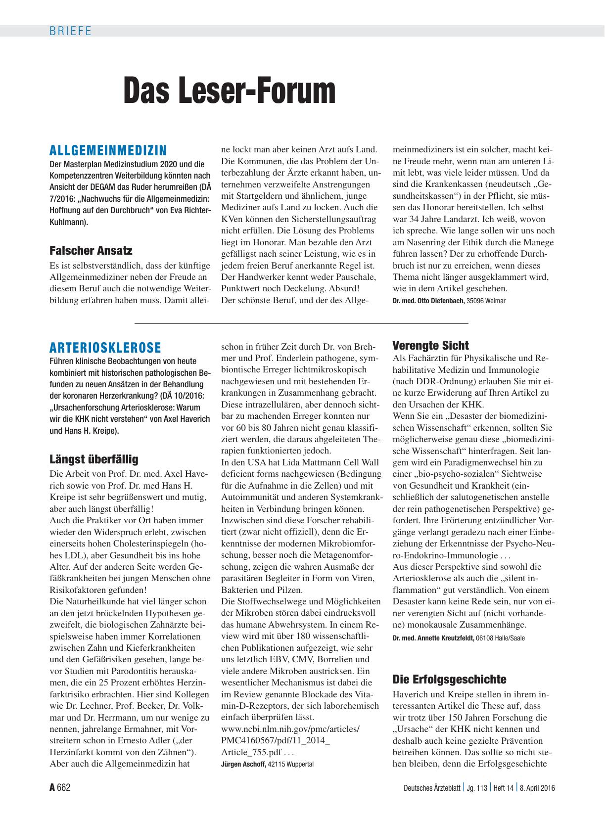 Vorschauseite 1: Arteriosklerose: Die Erfolgsgeschichte