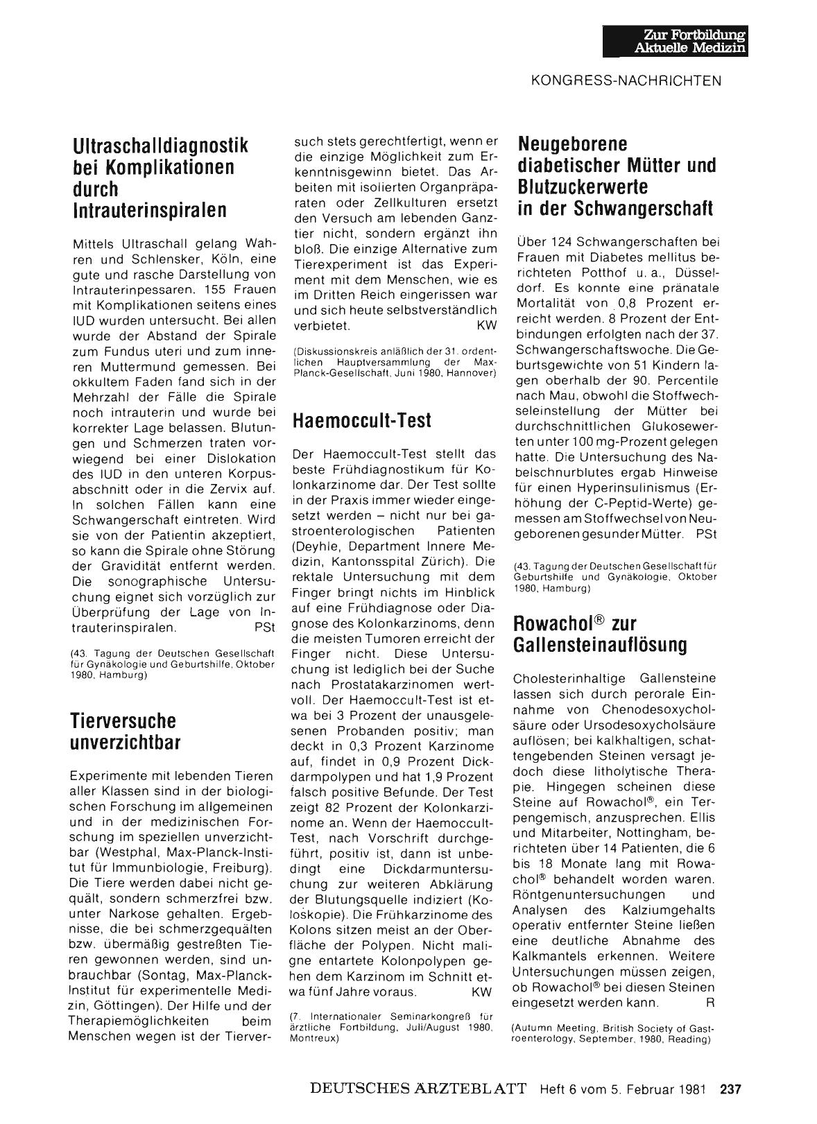 Vorschauseite 1: Tierversuche unverzichtbar