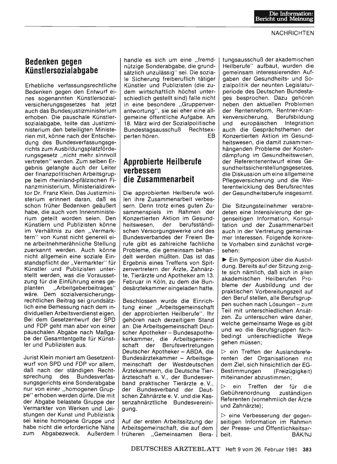 Vorschauseite 1: Approbierte Heilberufe verbessern die Zusammenarbeit