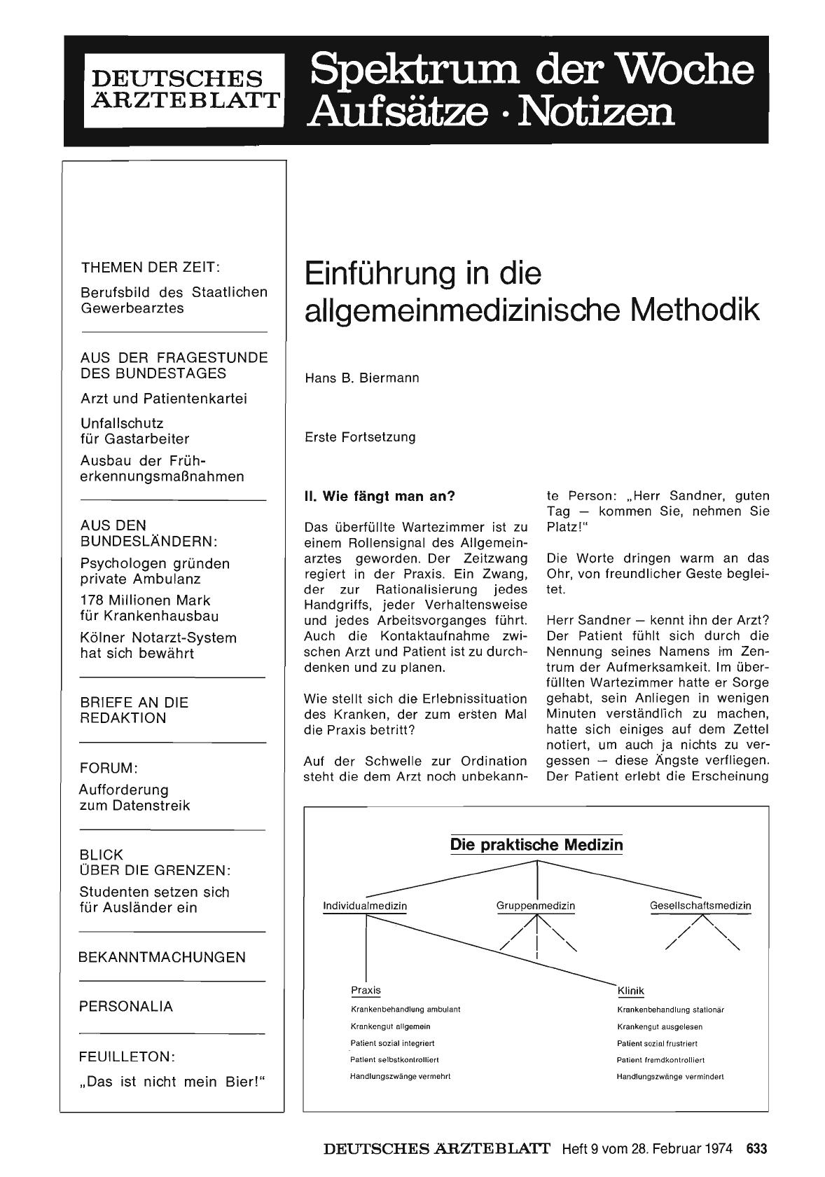 Vorschauseite 1: Einführung in die allgemeinmedizinische Methodik
