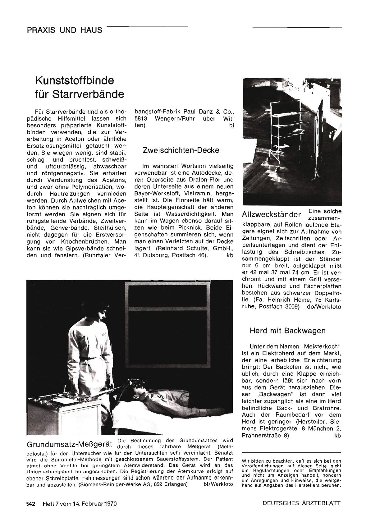 Vorschauseite 1: Grundumsatz-Meßgerät