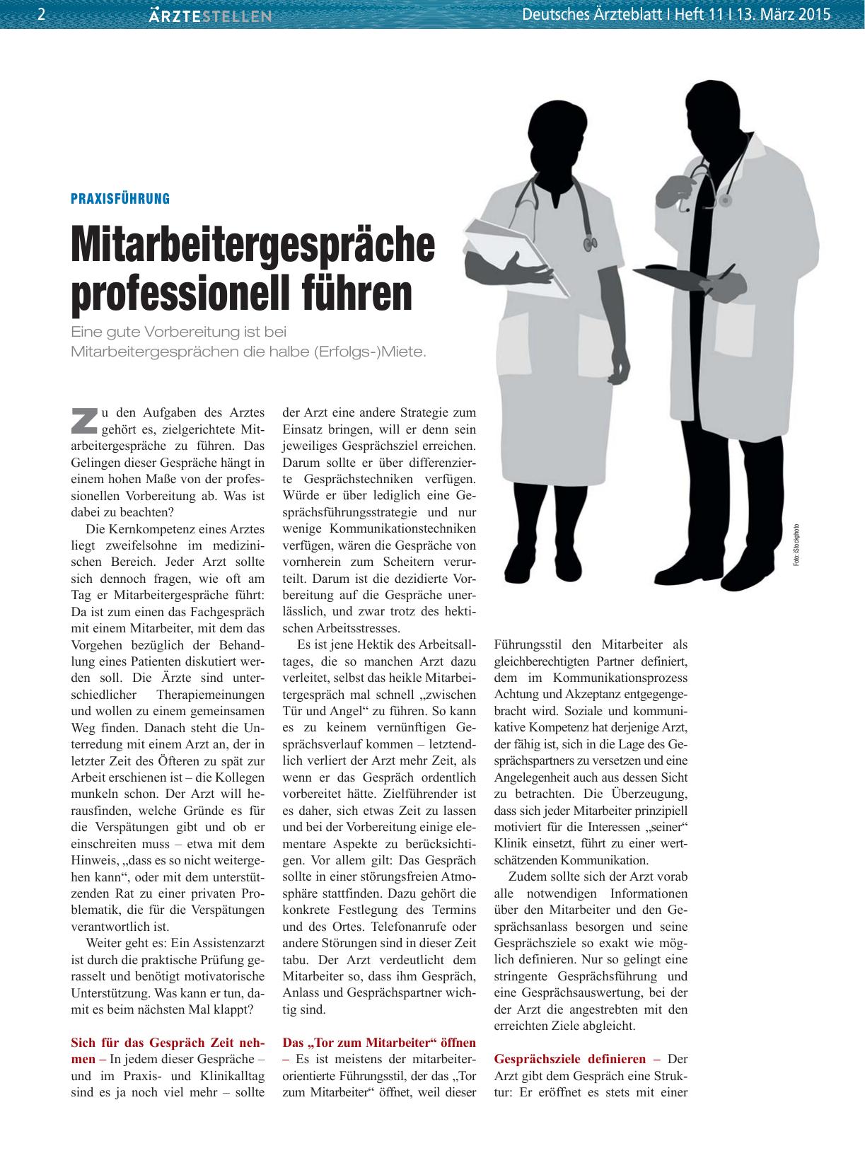 Vorschauseite 1: Praxisführung: Mitarbeitergespräche professionell führen