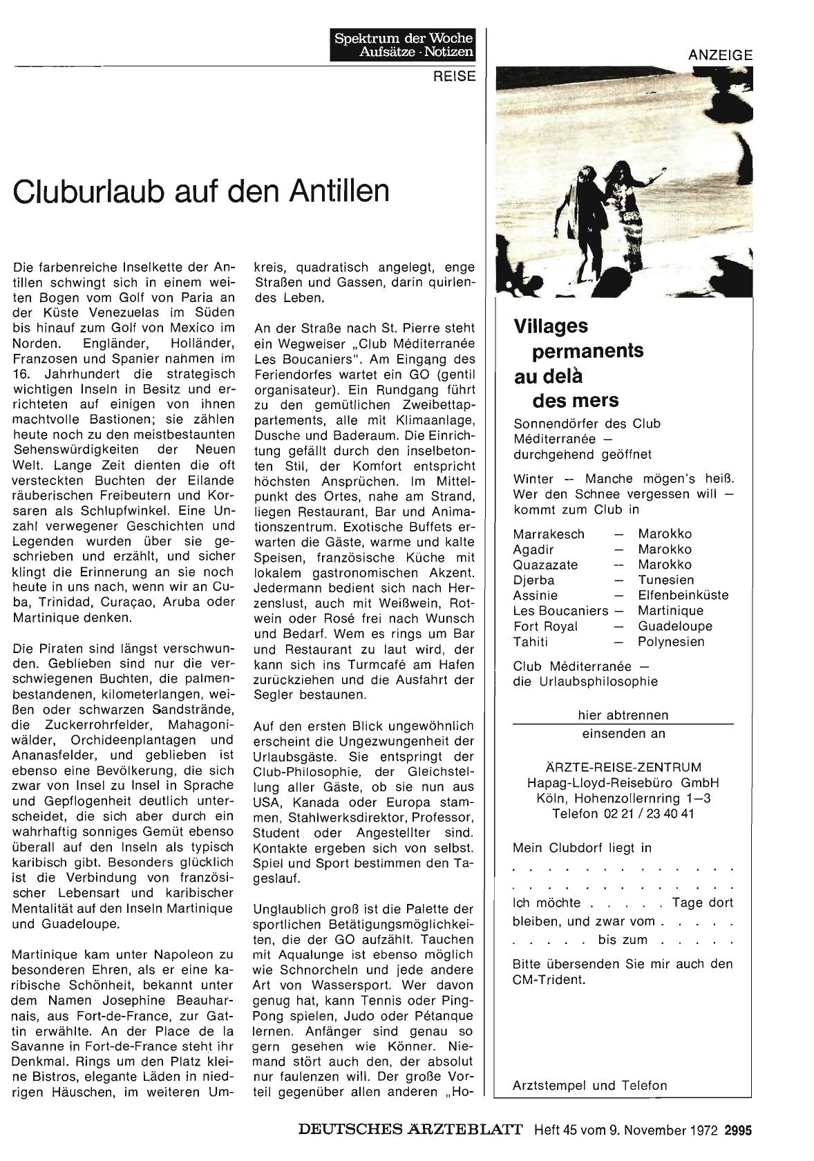 Vorschauseite 1: Cluburlaub auf den Antillen