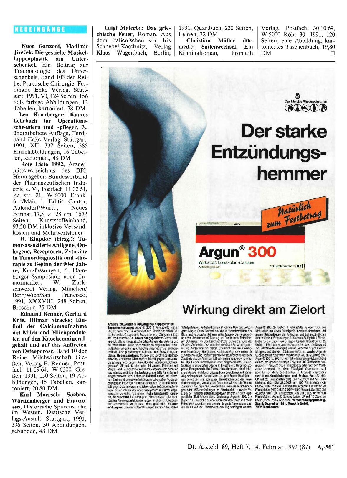 Vorschauseite 1: Neueingänge