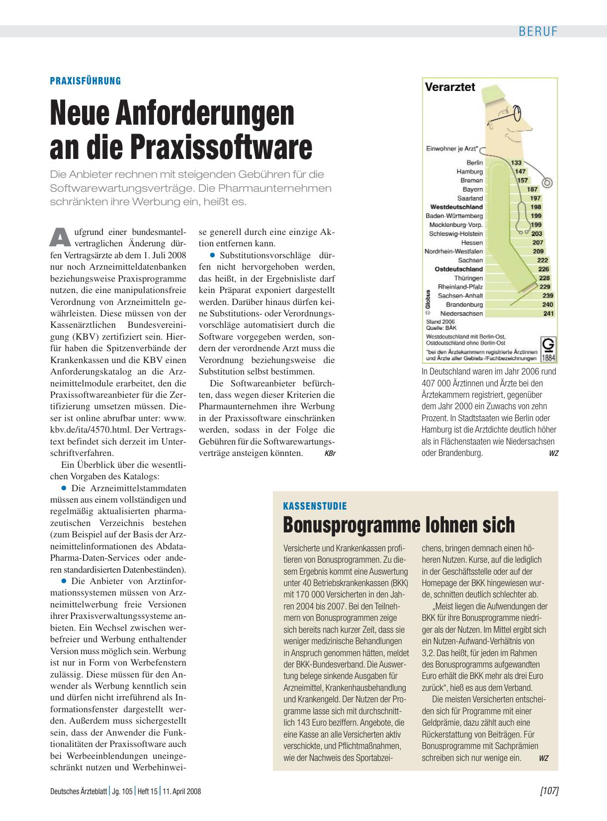 Vorschauseite 1: Praxisführung: Neue Anforderungen an die Praxissoftware