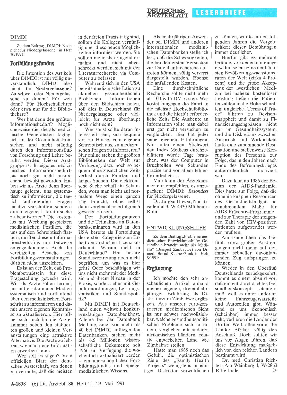 Vorschauseite 1: ENTWICKLUNGSHILFE: Ergänzung