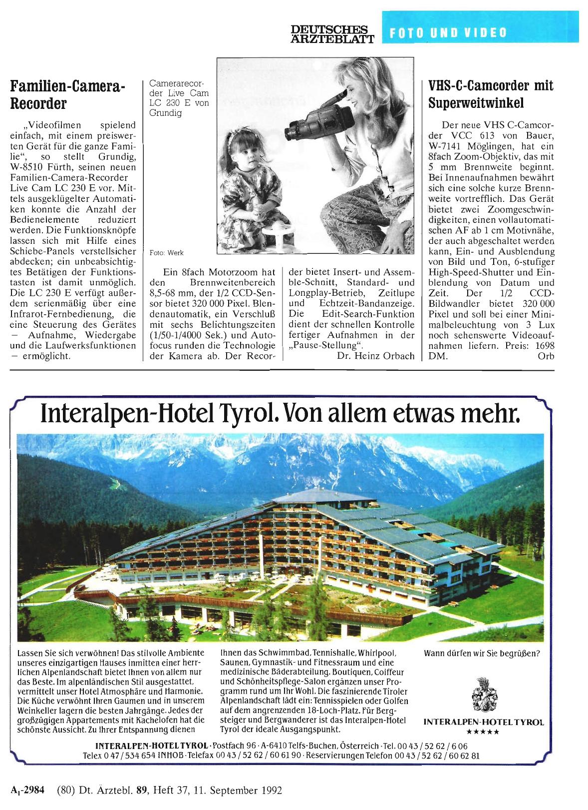 Vorschauseite 1: Familien-Camera-Recorder