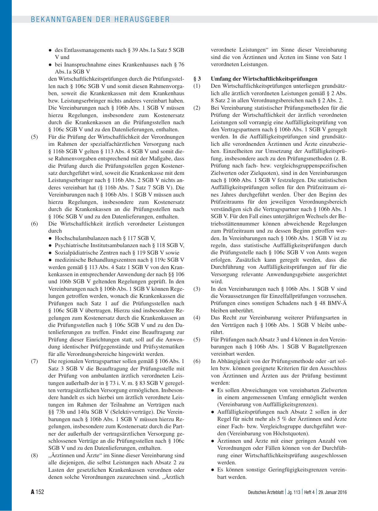 Vorschauseite 2: Rahmenvorgaben nach § 106b Abs. 2 SGB V für die Wirtschaftlichkeitsprüfung ärztlich verordneter Leistungen vereinbart zwischen dem Spitzenverband Bund der Krankenkassen (GKV-Spitz…