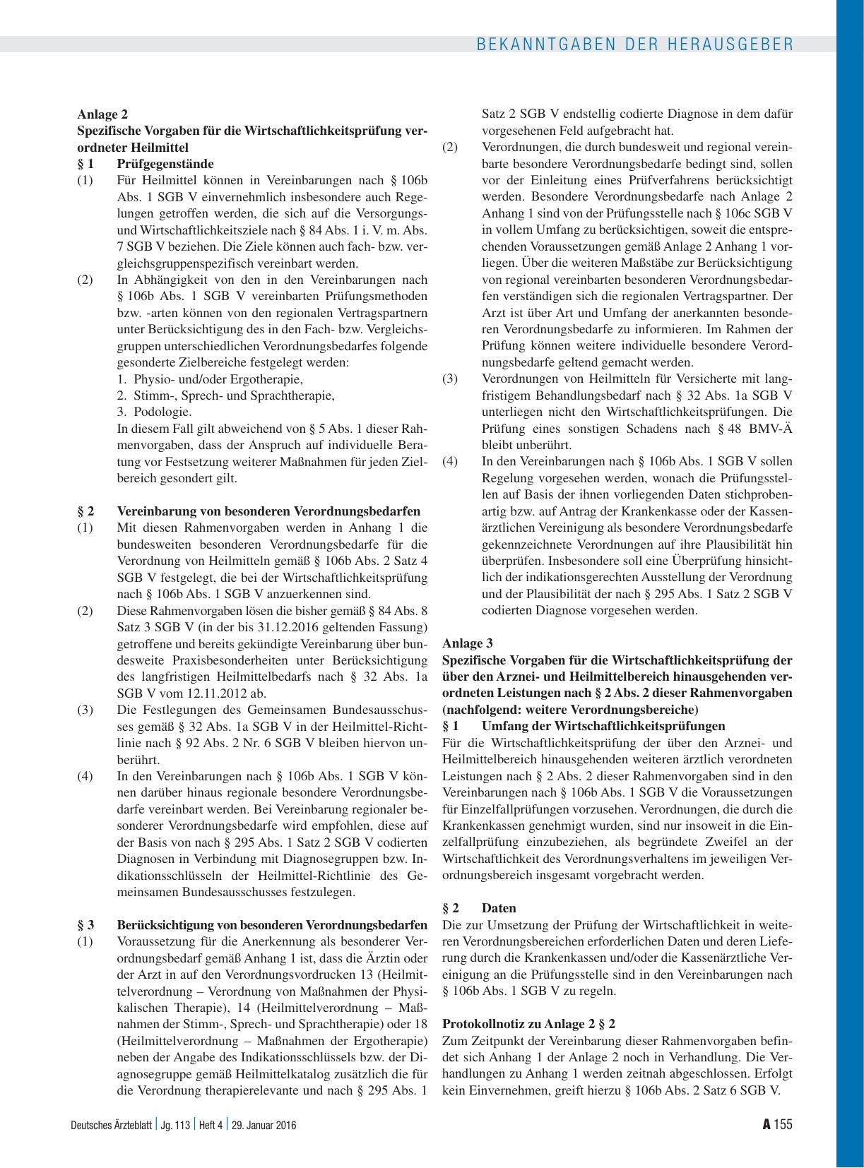 Vorschauseite 5: Rahmenvorgaben nach § 106b Abs. 2 SGB V für die Wirtschaftlichkeitsprüfung ärztlich verordneter Leistungen vereinbart zwischen dem Spitzenverband Bund der Krankenkassen (GKV-Spitz…