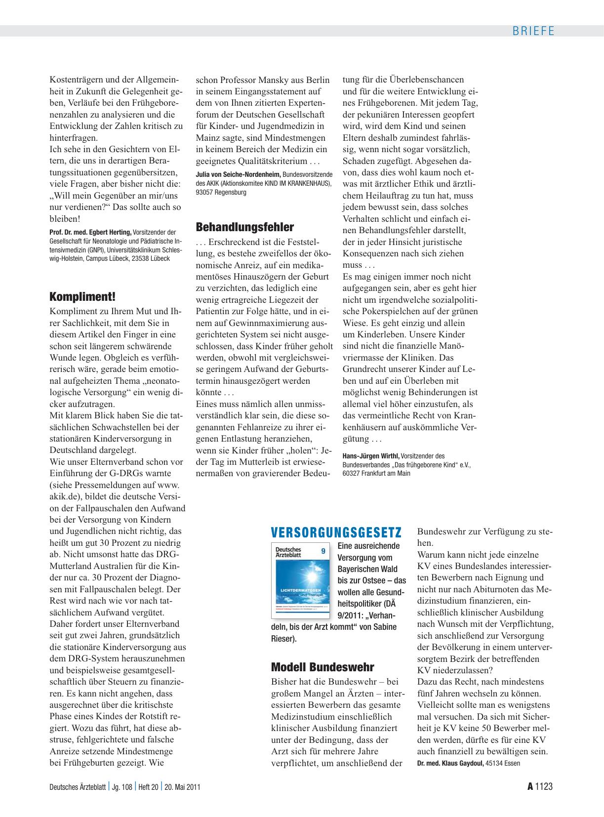 Vorschauseite 1: Finanzierung: Behandlungsfehler