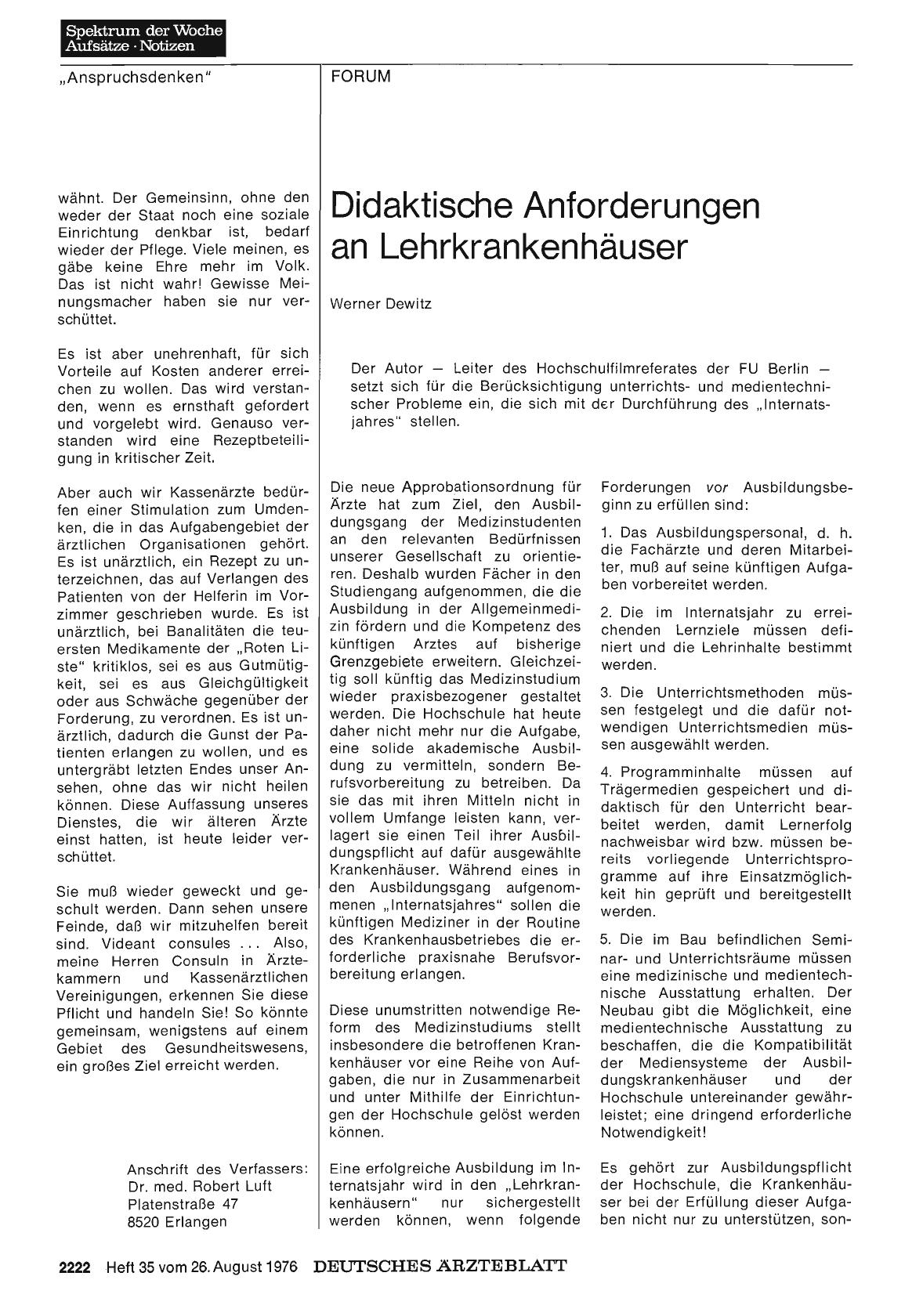 Vorschauseite 1: Didaktische Anforderungen an Lehrkrankenhäuser