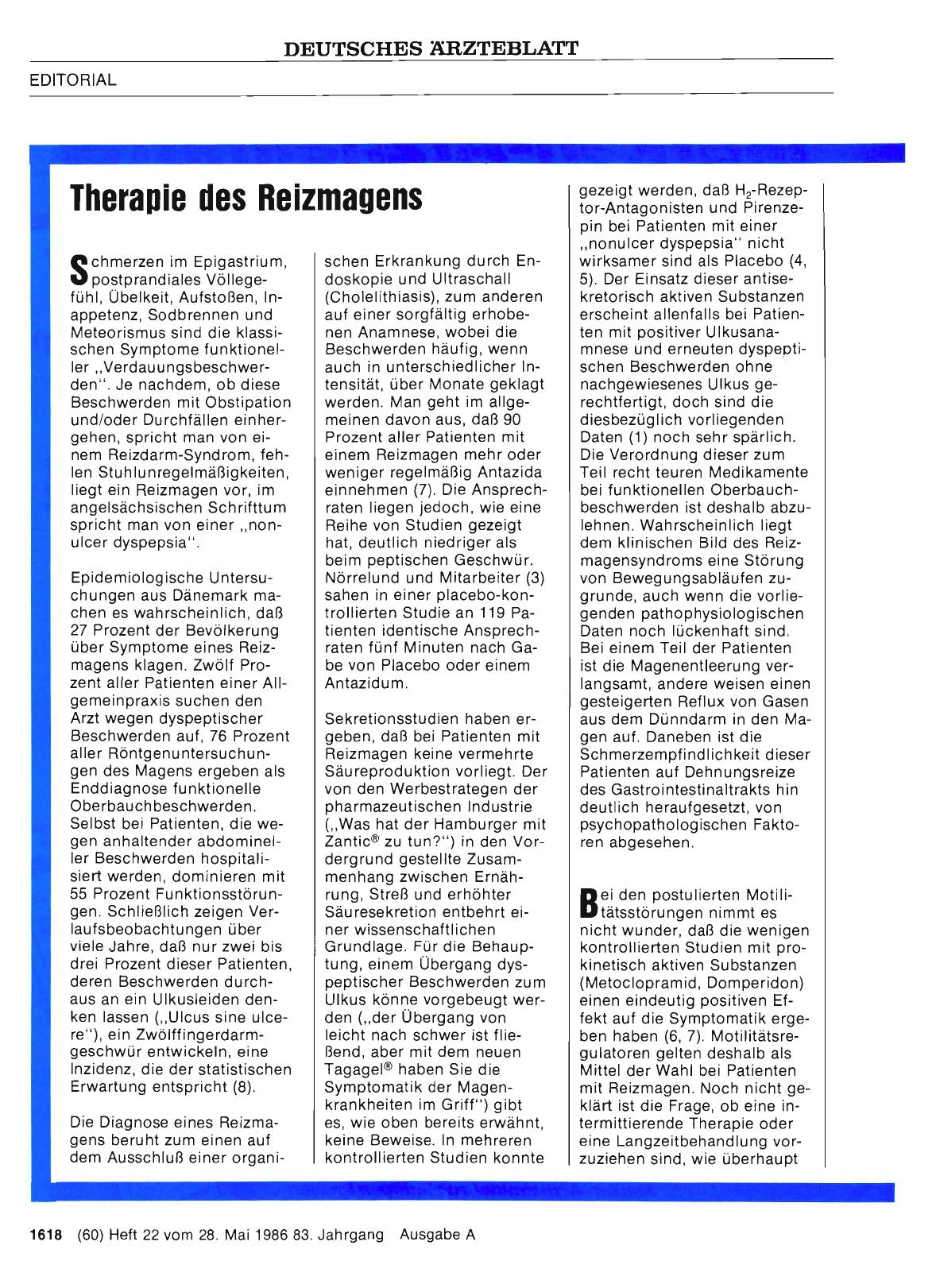 Vorschauseite 1: Therapie des Reizmagens