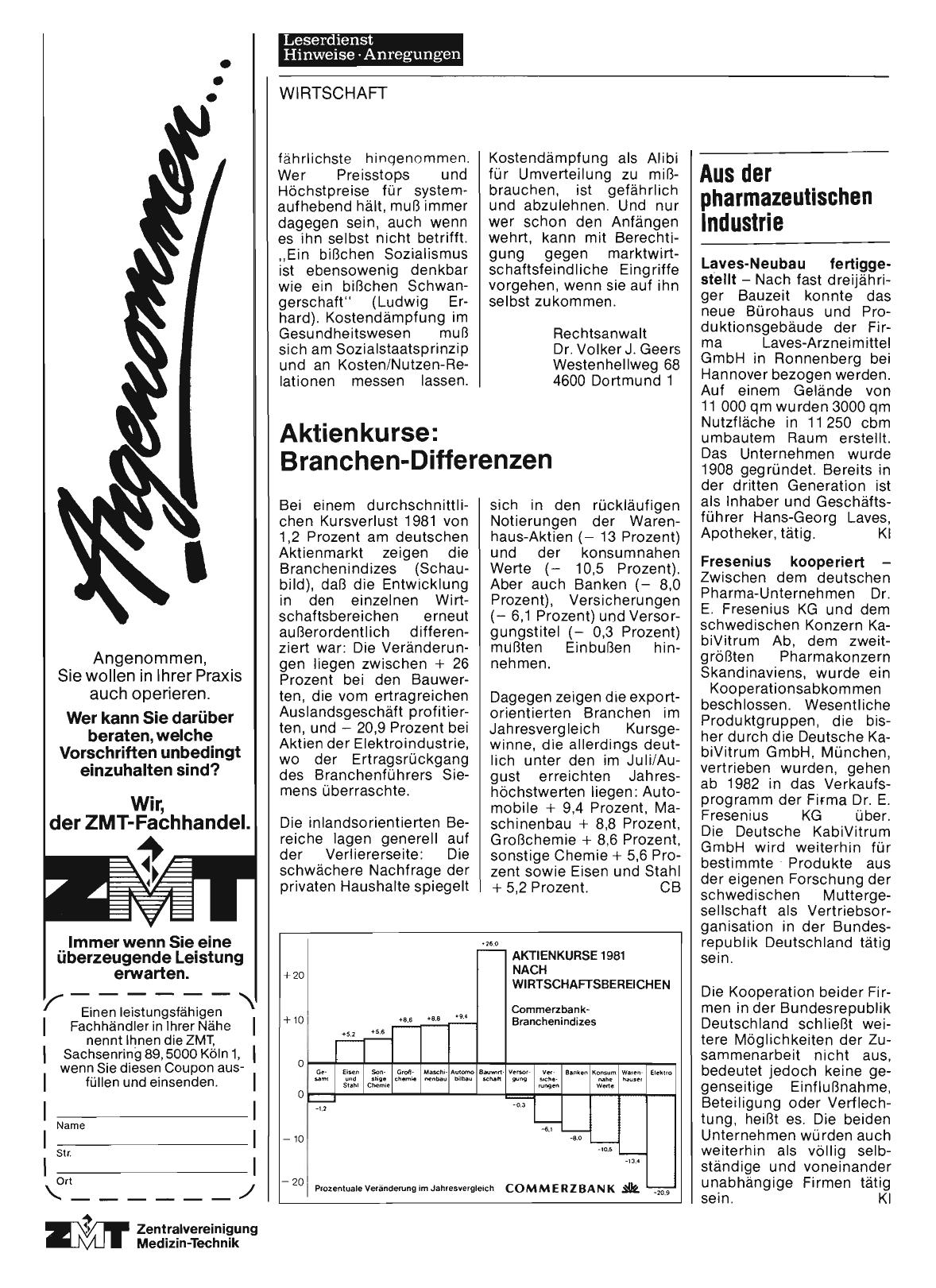 Vorschauseite 1: Aktienkurse: Branchen-Differenzen