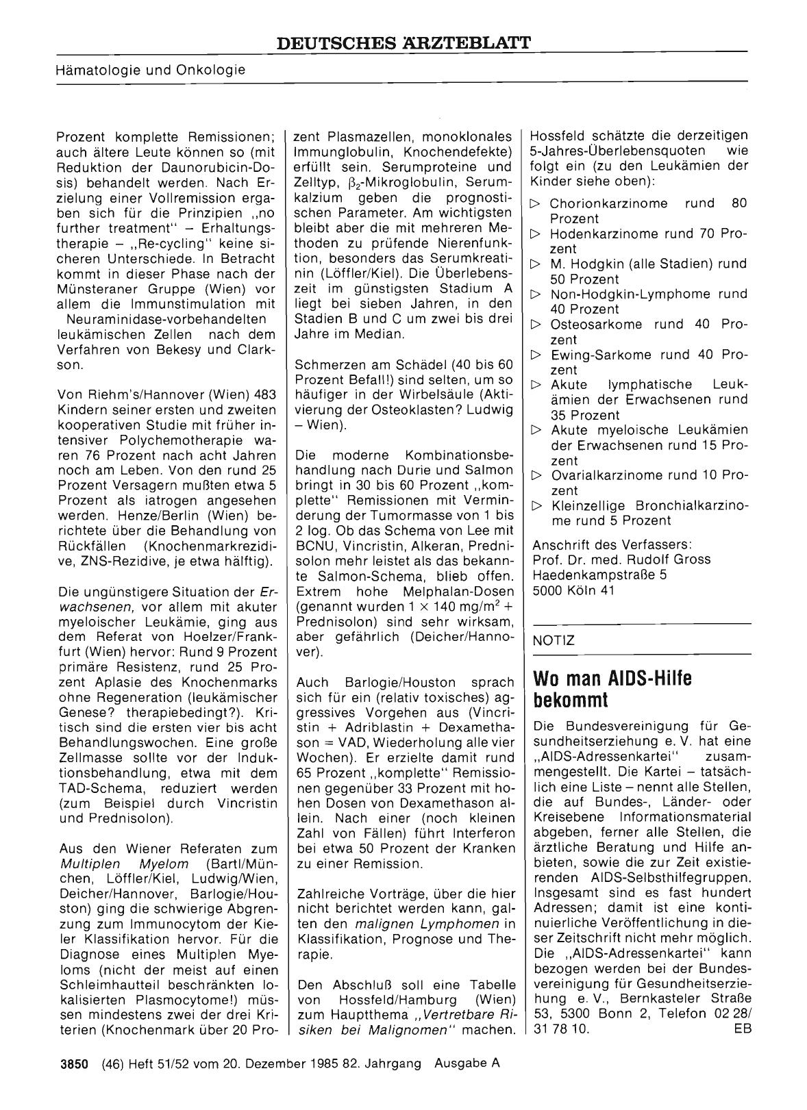 Vorschauseite 1: Wo man AIDS-Hilfe bekommt