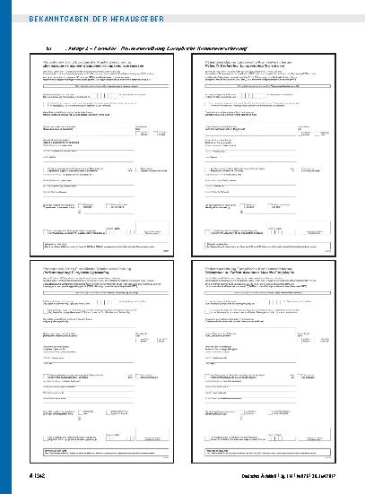 Vorschauseite 3: Artikel 1 – Änderungen der Vereinbarung zur Anwendung der europäischen Krankenversicherungskarte (Anlage 20 BMV-Ä) und Artikel 2 – Inkrafttreten
