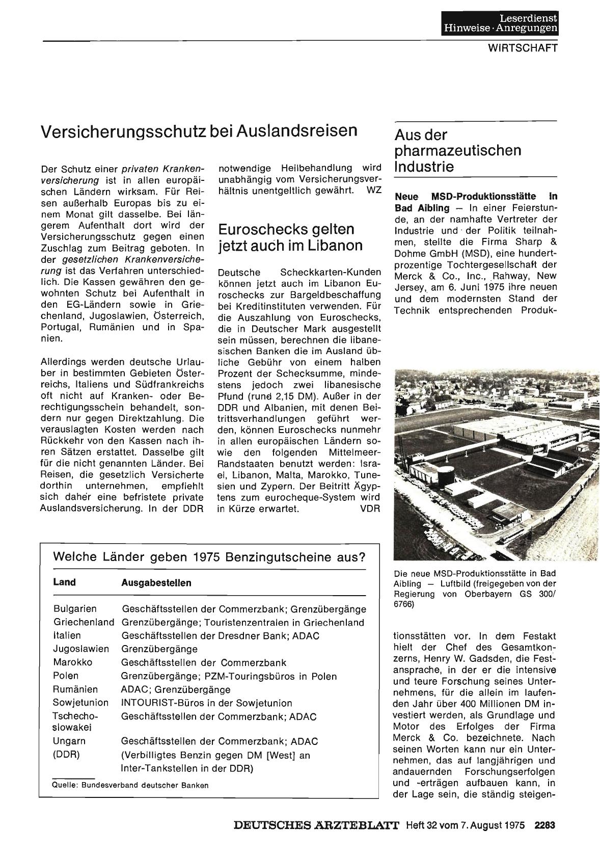 Vorschauseite 1: Versicherungsschutz bei Auslandsreisen