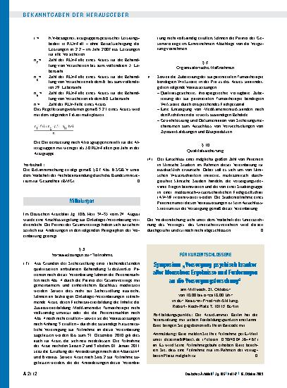 Vorschauseite 1: Mitteilungen