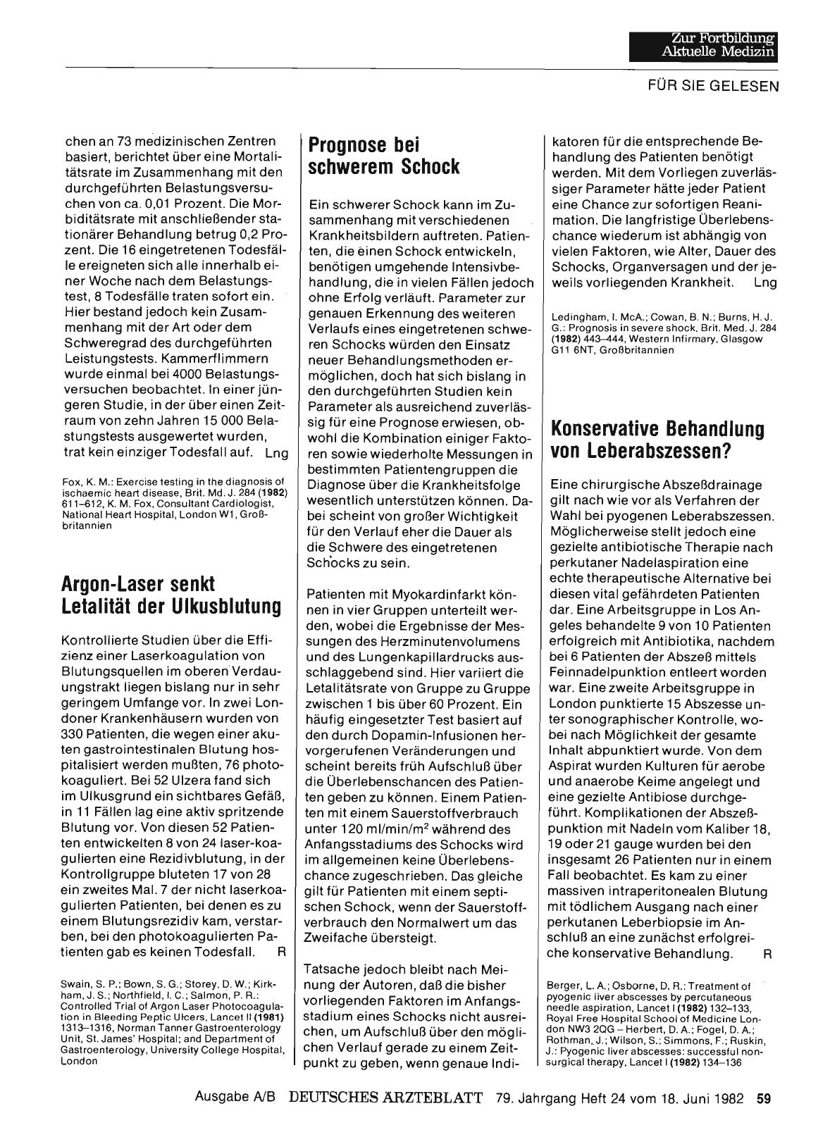 Vorschauseite 1: Argon-Laser senkt Letalität der Ulkusblutung