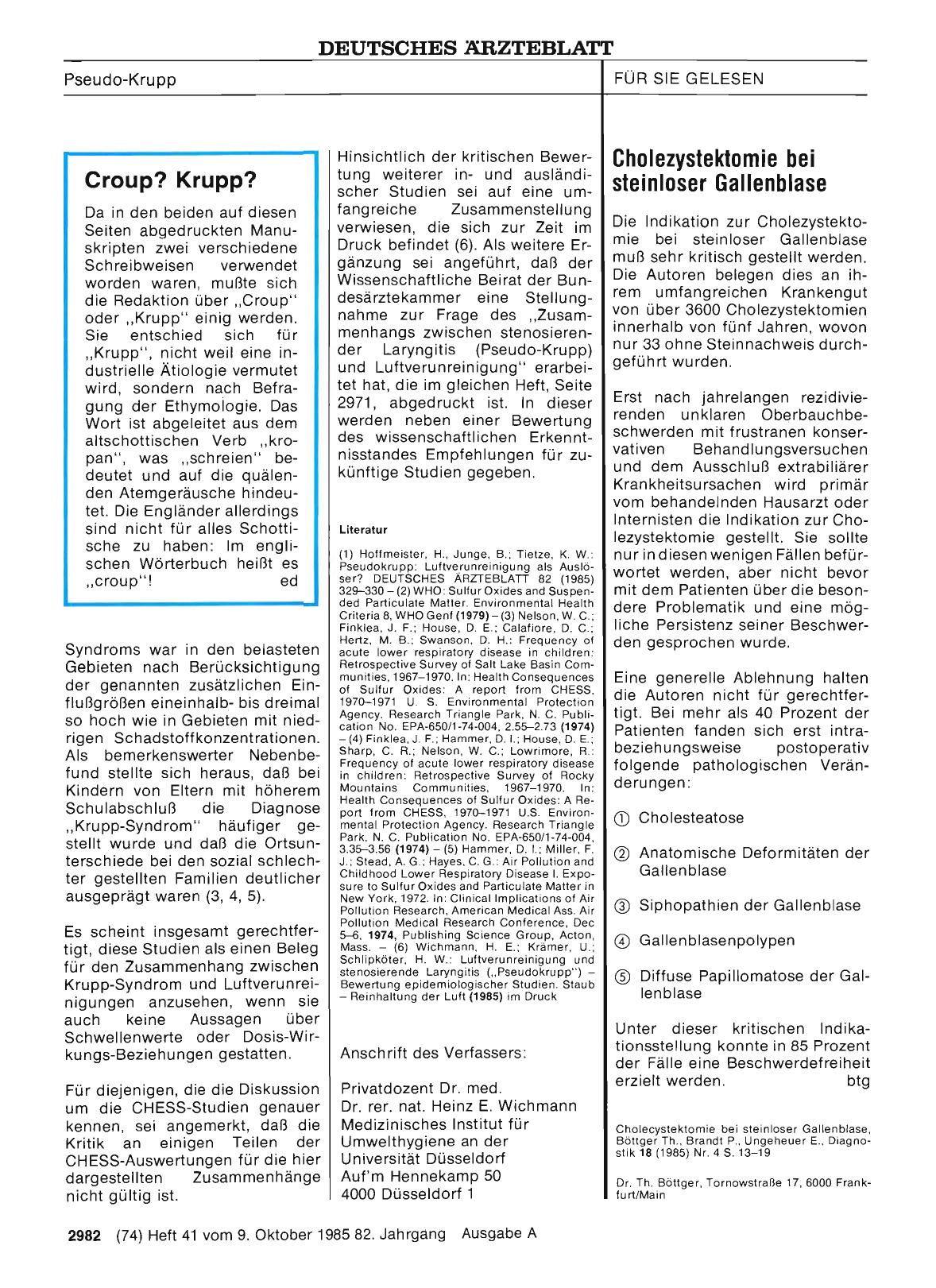 Vorschauseite 1: Croup? Krupp?