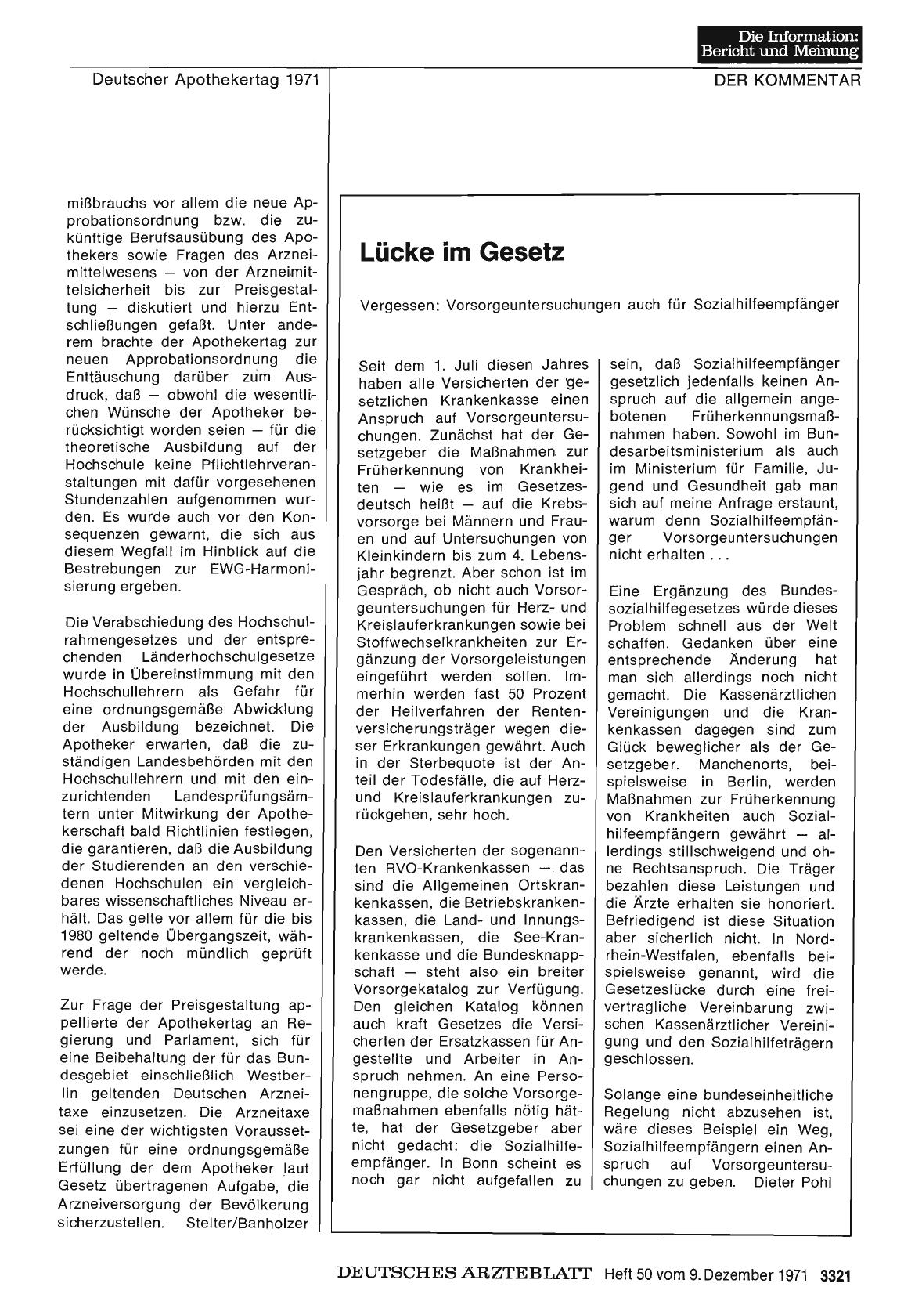 Vorschauseite 1: Lücke im Gesetz