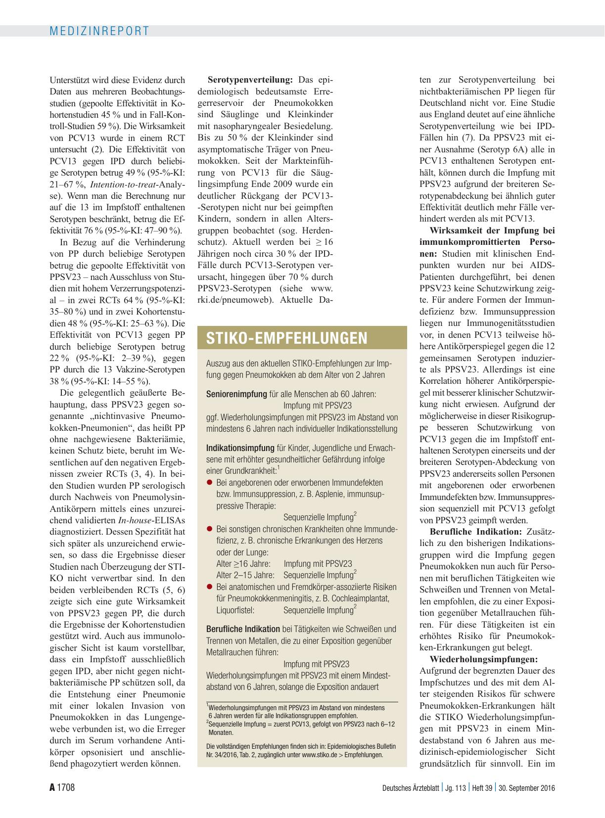 Vorschauseite 2: Ständige Impfkommission: Aktualisierte Impfempfehlungen