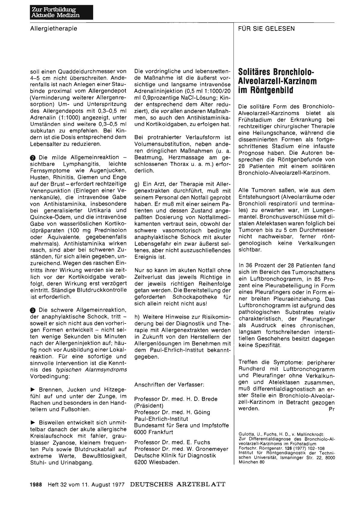 Vorschauseite 1: Solitäres BronchioloAiveolarzell-Karzinom im Röntgenbild