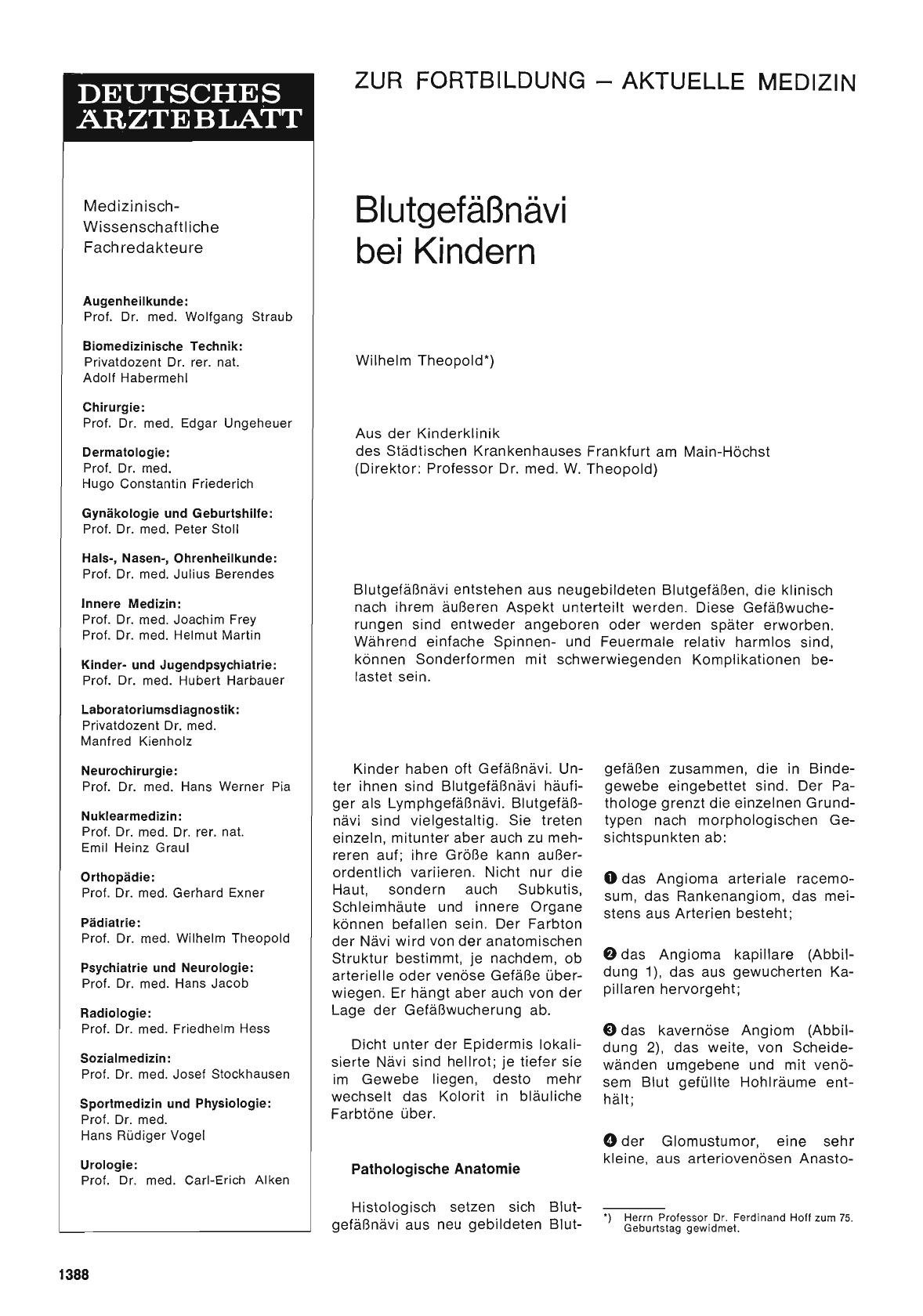 Vorschauseite 1: Blutgefäßnävi bei Kindern